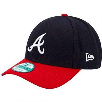 New Era 9Forty Adjustable Curve Cap ~ Atlanta Braves Black
