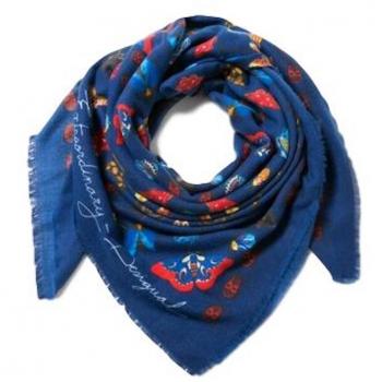 Desigual - Fular - para mujer azul azul Talla única