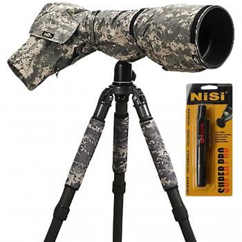 LensCoat RainCoat Pro (Digital Camo) Cover Sleeve Protection for Camera and Lens LCRCPDC