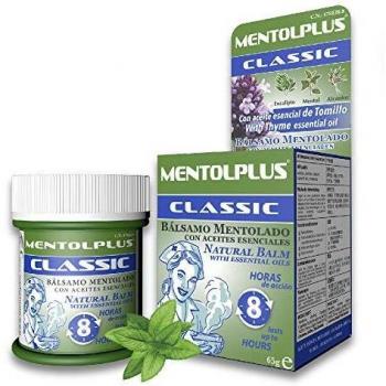 Mentolplus Classic Bálsamo Mentolado 100% Natural, Inspira y ¡Respira!, con Aceites Esenciales 65 ml