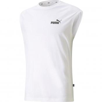 Camiseta de hombre Essential Puma sin mangas en color blanco