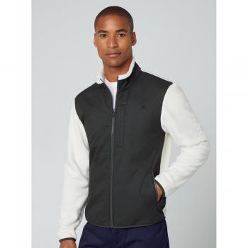 Chaqueta deportiva de hombre HACKETT HM581170 color verde oscuro con cierre de cremallera