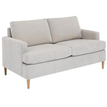 Sofá cama convertible de 3 plazas en tela beige COPONA
