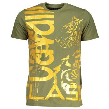 Cavalli Class Green Cotton Logo Print T-Shirt - XXL