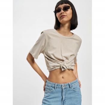 Camiseta Only Lonly beige manga corta para mujer