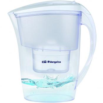 Jarra Purificadora de Agua ORBEGOZO JR-3025 con Capacidad de 2.4L y 3 Filtros Incluidos