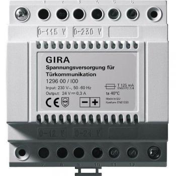 Gira 129600 DC 24V 300mA Regulated Power Supply for Intercom Systems