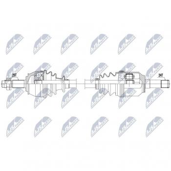 Árbol de transmisión NTY NPW-FT-021 con características de alta resistencia y durabilidad