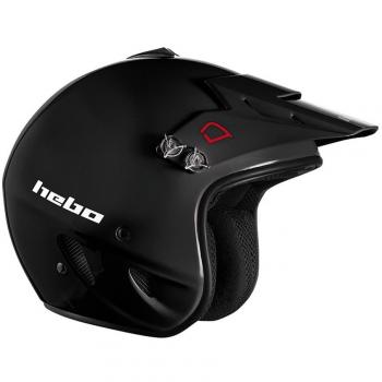 Hebo HC1100NL Trial Zone Policarbonato Casco, Negro, L