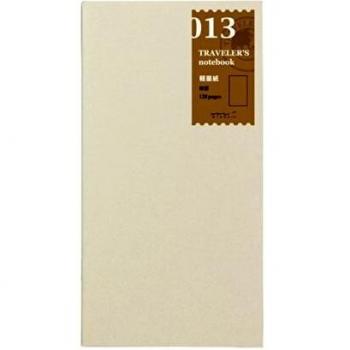 1 recambio para cuaderno de viajero 13 papel en blanco ligero 128 paginas