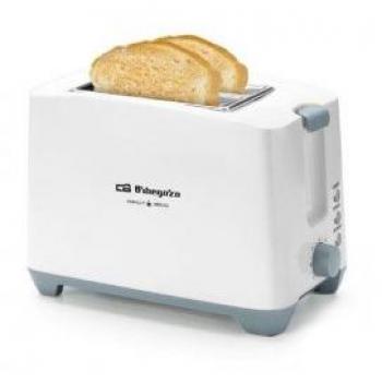 Tostadora Orbegozo TO 3020, 2 ranuras, 750W, blanca