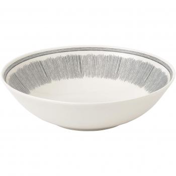 Royal Doulton Cuenco 29 cm líneas, Color Gris