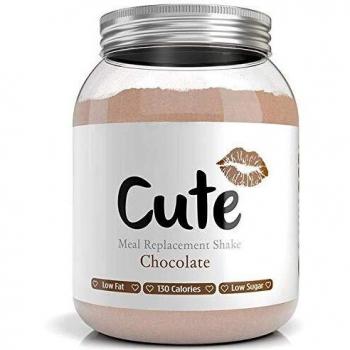 Cute Nutrition Batido Sustitutivo de Comida Sabor Chocolate para el Control de la Pérdida de Peso en Polvo Bebida Dietética para Mujer Bote de 500 g