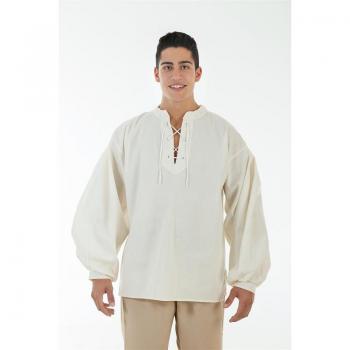 Camisa Medieval Beige para Hombre Creaciones Llopis - Disfraz, estilo medieval, color beige, diseño clásico, fabricada en material cómodo y transpirable