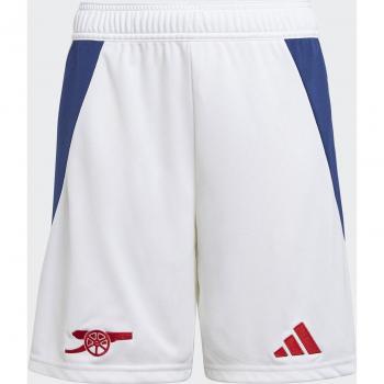 Arsenal adidas Home Shorts 2024-25 - Kids, White, Size: 9/10 Years, Unisex