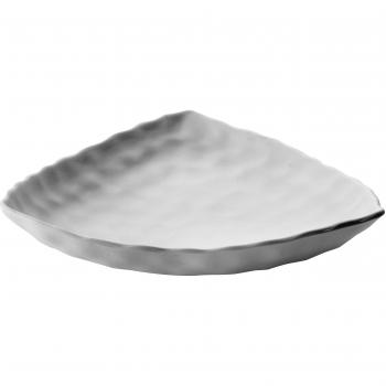 Lacor - 63278 - Fuente De Melamina Triangular 30x30x7 cm - Blanco