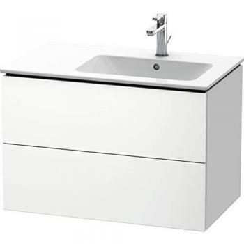 Mueble Bajo Lavabo Duravit L-Cube 82x48,1cm, 2 Cajones, Becken Derecho, Blanco Mate