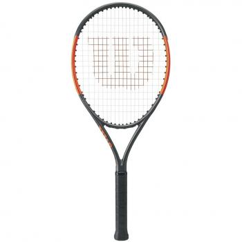 Wilson Burn 26 S TNS TKT Raqueta de Tenis, Unisex niños, Plateado/Naranja 
