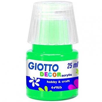 Giotto 538114decor acrilico color verde esmeralda 3x 3x 6cm