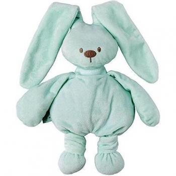 Nattou Lapidou Conejo de peluche , Compañero desde el nacimiento, 36 cm, Verde menta