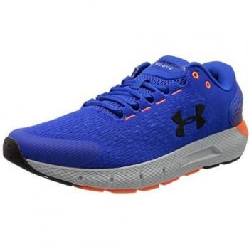 Under Armour Men's Ua Charged Rogue 2 Comfortable Jogging Shoes Gym Shoes, Blue Versa Blue Halo Gray Black, 7 UK