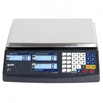 Balanza Cuentapiezas Gram Precision CK CK-3, Pantallas LCD, Teclado Numérico, Fabricada en Plástico ABS, Alta Resistencia, Capacidad de 3.000 g, Resolución 0,