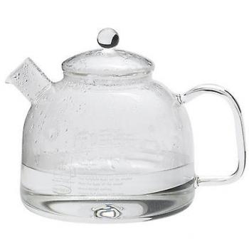Hervidor de cristal Classic 1,75 l - Trendglas con capacidad de 1,75 litros, material de vidrio resistente al calor, diseño clásico y elegante, apto para todo tipo de cocinas incluyendo inducción, base de acero