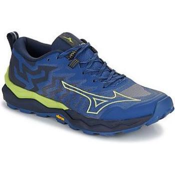 Mizuno Zapatillas de Trail Running Wave Daichi 8, color azul marino y verde, talla 45