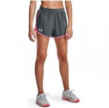 Pantalón corto UA Fly-By 2.0 gris para mujer de Under Armour