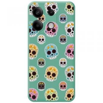 Funda Silicona Líquida Verde Catrina para Xiaomi Poco X6 5G con Dibujos