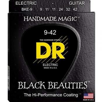 DR Extra Life Lite-Tite Black Beauties Electric Guitar Strings BKE-9