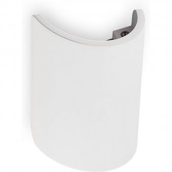 Plafón LED de Yeso Lindby Akumo, lámpara de pared moderna en blanco, fabricada en cerámica, arcilla y yeso, ideal para salón y comedor, con 2 llamas