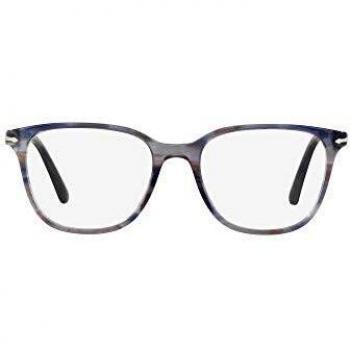 Persol 0PO3203V Monturas de gafas, Striped Grey Blue, 53 para Mujer