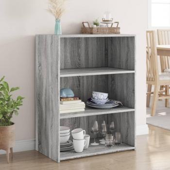 Armario de madera multicapa gris Sonoma 70x41x93 cm