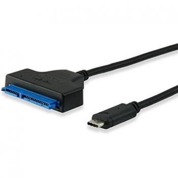 Equip 133456 Adaptador de Cable USB Type C SATA Negro - Adaptador para Cable