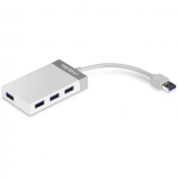 TRENDnet TU3-H4E - Mini hub USB 3.0 de 4 puertos