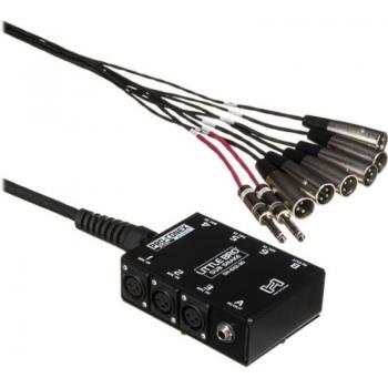 Hosa SH-6X2-30 30' Little Bro Stage Box Sub Snake with 6 XLR Sends & 2 1/4 TRS Return