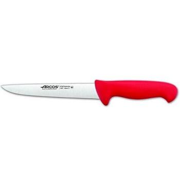 Arcos Serie 2900, Cuchillo Carnicero, Hoja de Acero Inoxidable Nitrum de 180 mm, Mango inyectado en Polipropileno Color Rojo