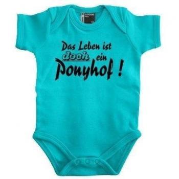 La vida es un Pony Hofmeister Baby Body 56 - 80), varios colores azul