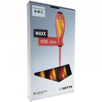 Juego de destornilladores aislados con varilla reducida MAXX VDE Slim