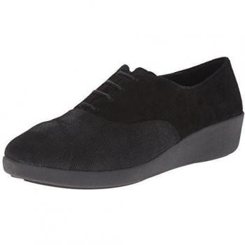 Fitflop F-Pop Opul, Oxford para Mujer, color negro