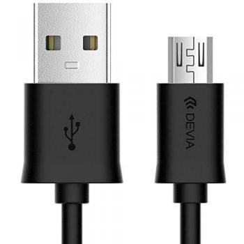 Cable USB-A a Micro-USB Devia 1 metro - Negro