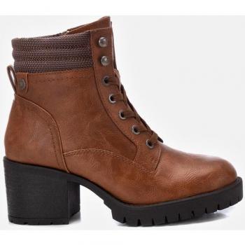 Botines de mujer Refresh con cierre de cremallera y suela de goma en color marrón