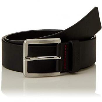 Cinturón de piel HUGO Gionios negro para hombre (95 cm) - Casual 2024