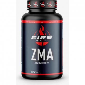 Fire Nutrition ZMA - 90 cápsulas, suplemento de zinc, magnesio y vitamina B6, ayuda a mejorar la recuperación muscular, promueve un sueño reparador y apoya el sistema inmunológico