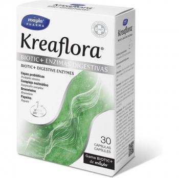 Kreaflora Biotic+ Enzimas Digestivas Probióticos 30 Cápsulas