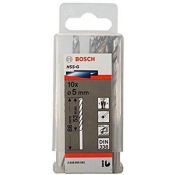 Bosch Professional 2608595062 Metal Drill bits HSS-G, DIN 338, Silver