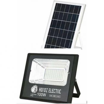 Proyector LED Solar 300W ABS Monocristalino 6000K IP65 con Placa Solar