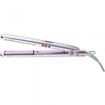 Grundig HS 5630 - Plancha de pelo Ionic, revestimiento de cerámica, con patrón rosa, 15 x 29 x 17 cm