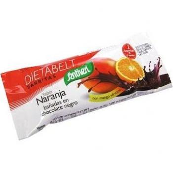 Santiveri Dietabelt Barritas de Chocolate Negro y Naranja, Caja con 16 Unidades